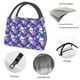 thumbnail image 4 of Fotbe Skull Flower Bolsa Térmica Portátil con Estampado, Bolsa de Entrega de Alimentos Aislada, Bolsa Reutilizable de Gran Capacidad para Comidas y Supermercado, 4 of 6