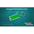thumbnail image 2 of 10 Flashlight Keychains Pack - Rectangle, Plastic - Green, 2 of 5