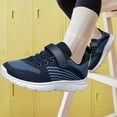 thumbnail image 5 of YHOON Boys Girls Sports Shoes Lightweight Tennis Running Walking School Shoes Navy Blue Big Kid Size 1, 5 of 8