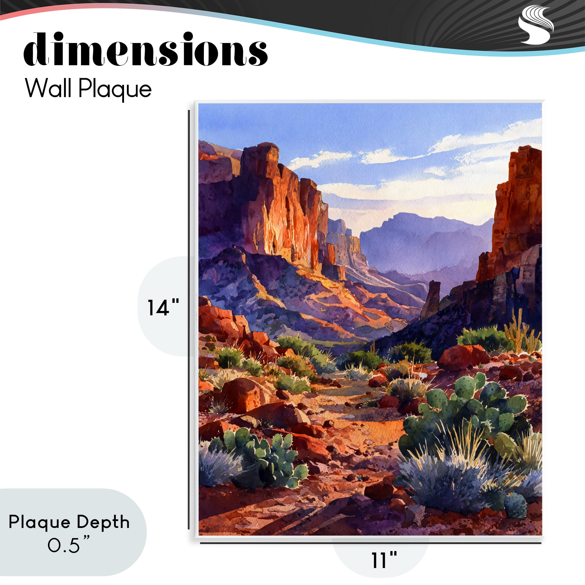 Stupell Industries Western Colors Earthy Desert Wall Plaque Art, design by Franklyn Gregory