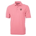 thumbnail image 2 of Men's Cutter & Buck Red El Paso Chihuahuas Big & Tall Virtue Eco Pique Stripe Recycled DryTec Polo, 2 of 3