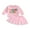 Pink, variant on Tollder Kids Little Girls 2PCS Birthday Skirt Outfits 1 2 3 4 5 6 Years Long Sleeve Letter Embroidery Sweatshirt Solid Color Tulle Skirt Clothing Set