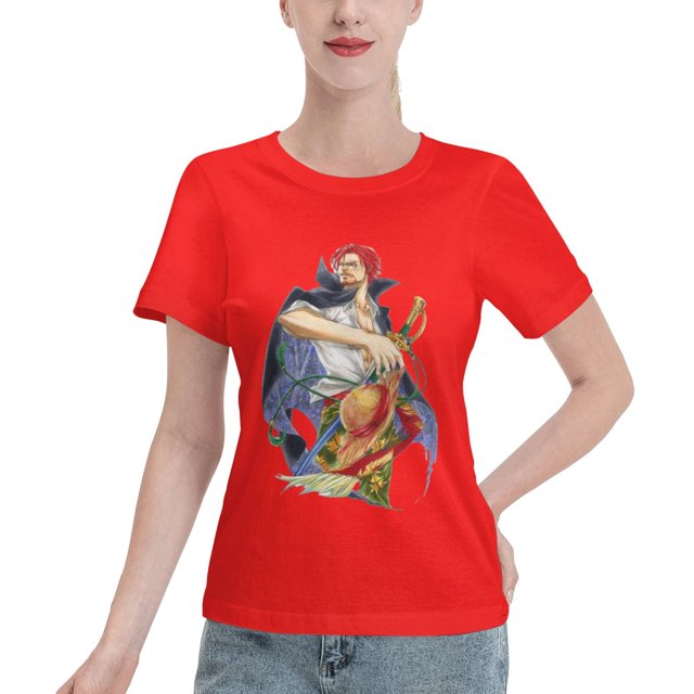 Women's Basic Short Sleeve T-Shirt Naruto Shanks
