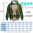 thumbnail image 5 of Rebaike Unisex Santa Claus Hoodie Christmas Costume Santa Belt Print Pullover Sweatshirt, 5 of 8
