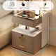 thumbnail image 1 of Mesita de noche inteligente, dormitorio pequeño, carga inalámbrica multifuncional, cerradura de huella digital, mesita de noche de almacenamiento, 1 of 4