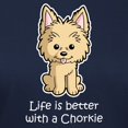 thumbnail image 3 of CafePress - Life Is Better With A Chorkie Women's Dark T Shirt - Women's Traditional Fit Dark T-Shirt, 3 of 4