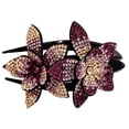 thumbnail image 2 of Pince à Cheveux Double Fleur en Strass, Design Flexible et Durable avec Perles pour Femmes, Pince à Cheveux en Polyester S, 2 of 2