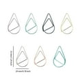 thumbnail image 4 of facefd 30 Pcs Pince à Papier Mignonne Forme Goutte d'Eau Style Simple Couleur Unie Bureau École Carnet Pince Photo Marque-Page Bleu Ciel, 4 of 9