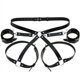 thumbnail image 1 of adjustable pu belt waistband with buckle metal buckle belt PU Leather Belt with Chain and Lock Adjustable Metal Buckle Bound Waistband Fashion Style Black ANGGREK Otros, 1 of 8