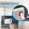 thumbnail image 2 of SereneLife SLSFE18FP Electronic Fingerprint Combination Safe Box w/ Keys, Black, 2 of 6