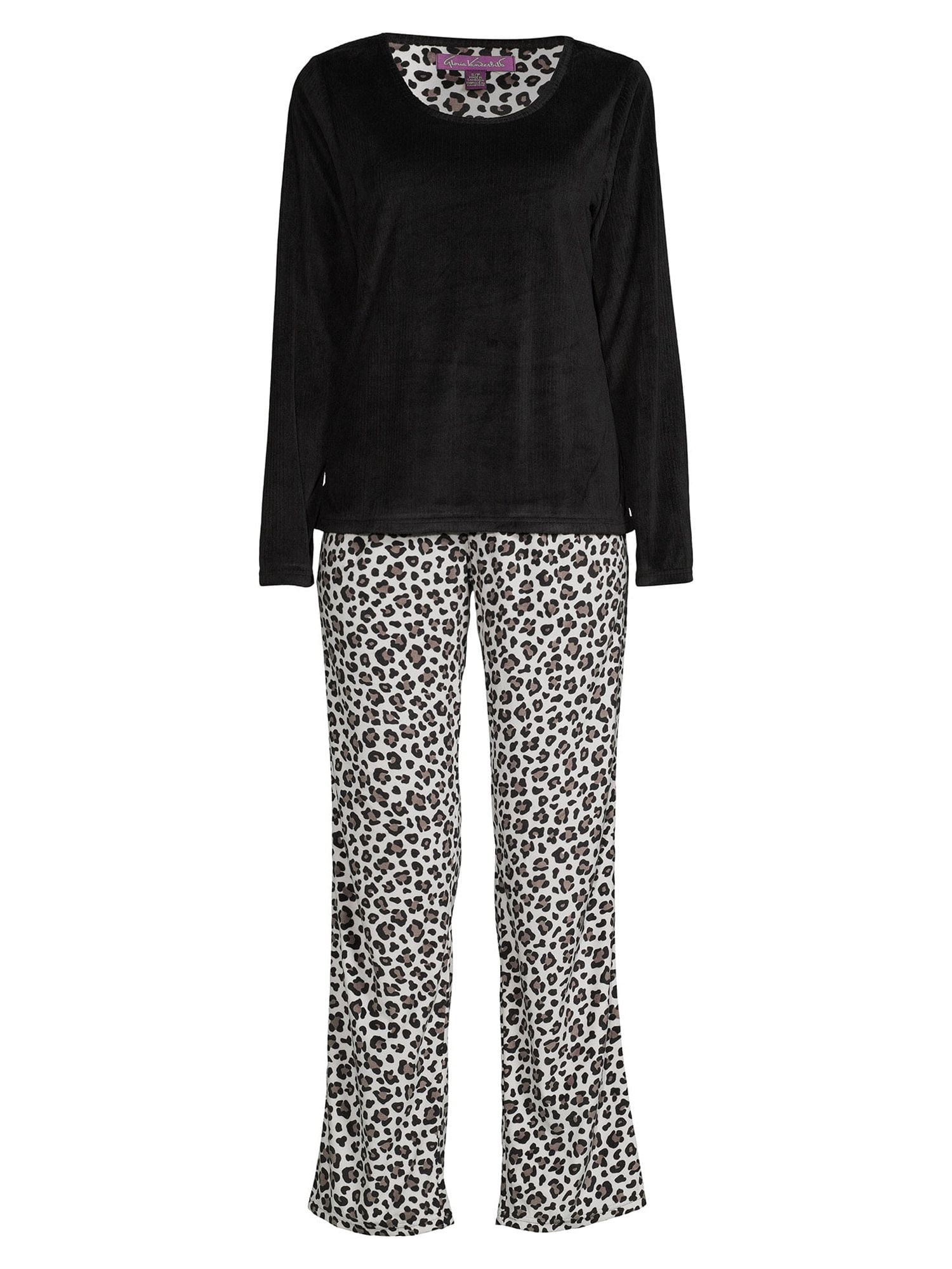 Gloria Vanderbilt Women's Top and Pants Pajama Set, 2-Piece