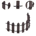 thumbnail image 6 of Kokiya Miniature Garden Fence Decorative Fence for Fairy Garden DIY Model Flowerpot Coffee, 6 of 9