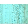 thumbnail image 1 of Ahgly Company Indoor Rectangle Abstract Light Blue Modern Area Rugs, 3' x 5', 1 of 4