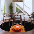 thumbnail image 3 of Round Rugs 8Ft, Funny Chicken Round Area Rug Washable Indoor Throw Carpet, Welcome To OUR Place Modern Retro Large Non Slip Circle Rug for Kids Room RV Home Decor Aesthetic, 3 of 8