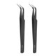 thumbnail image 1 of Juego de pinzas de precisión de 2 piezas ESD-15 120mm Curvadas Antiestáticas Antimagnéticas de Acero Inoxidable, 1 of 6