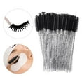 thumbnail image 3 of Xingzhi 50Pcs Disposable Wands Eyelash Brushes Makeup Eyelash Extension All Black, 3 of 9