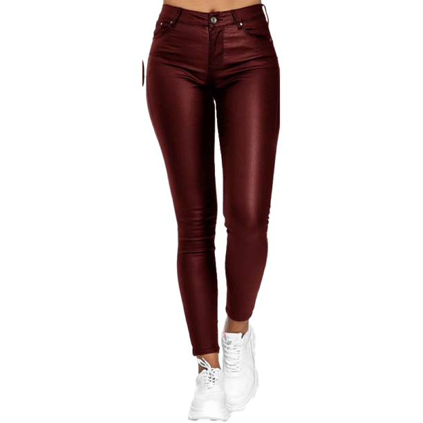 SySea Women's Leather Skinny Pants Stretch Hipsters Trousers Leather