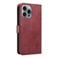thumbnail image 3 of Allytechgroup Wallet Case for iPhone 14, Built-in Credit Card Slot & Lanyard RFID Blocking PU Leather Flip Case Shockproof Full Body Protective Cover for iPhone 14, Winered, 3 of 9