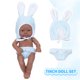 thumbnail image 4 of Muñecas de vinilo suaves para recién nacidos de 7 pulgadas para el día de Pascua, con juego de ropa que incluye chupete, aspecto realista., 4 of 7