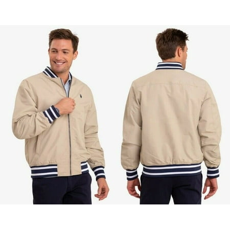 U.S. POLO ASSN Men's Bomber Jacket , Thomston Khaki , 2X-Large