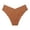 Brown, variant on Women Casual Solid Wavy Lace V Shaped Waist Seamless Ice Silk Underwear for Women Brown XL