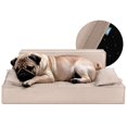 thumbnail image 1 of Sofá Cama Ortopédica ESQUIMAL Champagne con Funda Lavable para Perros y Mascotas Mediano, 1 of 6