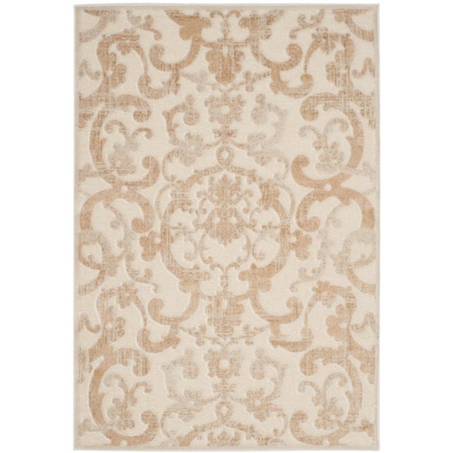 Safavieh Paradise Collection PAR357-3440 Stone and Cream Viscose Area Rug (8' x 11'2")