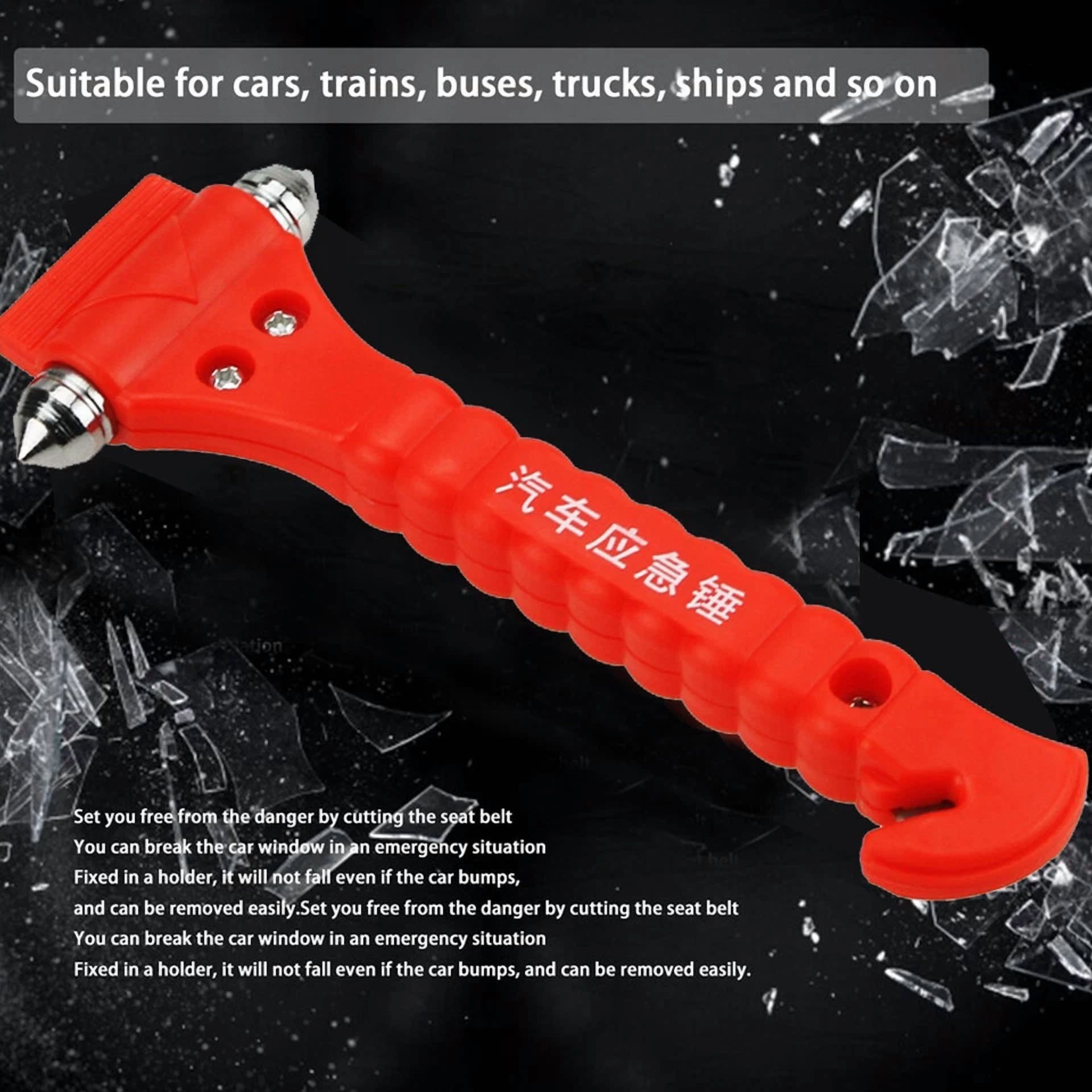 PRIME - 3Auto Emergency Rescue Escape Tool-Seatbelt Cutter & Window Glass Breaker Hammer