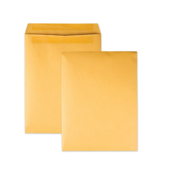 Quality Park-Redi-Seal Catalog Envelope, #13 1/2, Cheese Blade Flap, Redi-Seal Adhesive Closure, 10 x 13, Brown Kraft, 250/Box