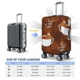 thumbnail image 6 of Bixox Washable Sloths Need More Coffee Printed Luggage Cover, Fashion Suitcase Protector Fits for Small luggage, 6 of 8