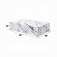thumbnail image 2 of Ritzy Coffee Table, Modern Plinth, White Gray Faux Stone, 48 Inch, 2 of 5
