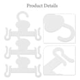 thumbnail image 3 of WRITWAA 10Pcs Plastic Hangers Space Saving Shoe Display Wall Transparent For Beach Shops Tradeshow Display, 3 of 8