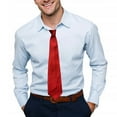 thumbnail image 4 of Men Solid Black Polyester Zip Up Necktie Smooth Zipper Tie, 4 of 4