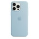 thumbnail image 1 of Funda de silicona para iPhone 15 Pro Max con carga inalámbrica MagSafe de 6.7" (azul claro), 1 of 8