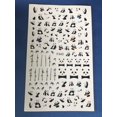 thumbnail image 6 of Panda love black and white nail art stickers - Fun and unique, 6 of 6
