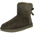 thumbnail image 1 of Ugg Women's Mini Bailey Bow Grey Ankle-High Suede Boot - 6M, 1 of 3