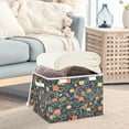 thumbnail image 5 of WOBOGO Christmas Present Pattern Large Collapsible Storage Box Flip Lid Fabric Decorative Organizer Container Basket with Handles 16.5×12.6×11.8in, 5 of 7
