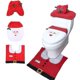 thumbnail image 1 of Juego de 3 piezas YUANXCMXG Funda de asiento de inodoro y Alfombra de Papá Noel, 1 of 5