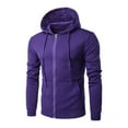 thumbnail image 2 of Zip Up Hoodies for Men 2025 Long Sleeve Essentials Hooded Sweatshirt with Pockets Pullover Jacket Mens Hoodies, 2 of 5