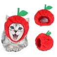 thumbnail image 2 of Dalrosia Cat Hats Cat Christmas Costume Hat Soft Cap Adjustable Accessories Breathable Headwear for Cat Kitten Puppy Pet Festival Birthday Theme Party Photo Prop, 2 of 2