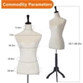 thumbnail image 7 of YRLLENSDAN 59-67 Inch Mannequin Body Dress Mannequin with Stand Height Adjustable Sewing Mannequin Female Mannequin Full Body Dress Forms Dress Form Mannequin for Sewing Mannequin Torso Female, Beige, 7 of 7
