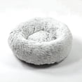 thumbnail image 3 of Soft Plush Round Cat Bed, 50cm Gradient Gray - Cozy Pet Bed for Dogs & Cats, 3 of 5