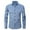 Sky Blue_002, variant on Domuza Dress Shirts Men Long Sleeve Slim Fit Stretch Button Up Shirts Fashion Business Casual Solid Color Tops Dark Purple XXL