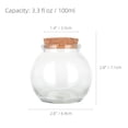 thumbnail image 2 of Botellas de almacenamiento de alimentos Magic Season de vidrio de 100 ml, paquete de 12, 2 of 8