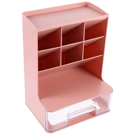 Masteelf Home Desktop Storage Rack Teal Organizer Office Student Pink