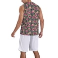 thumbnail image 2 of Sikiie Rose Mix Leopard Basketball Jersey Reversible Men's Mesh Athletic Sports Shirts Training Practice S-4XL4X-Large, 2 of 6