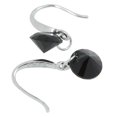 thumbnail image 4 of Pendientes colgantes,Aretes,Joyería de moda,Pendientes Mujer,Joyería Clásica,Cristal negro,Pendientes Largos,Aretes de plata,Regalos para mujeres, 4 of 4