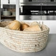 thumbnail image 3 of Handcrafted Round Corn Husk Wicker Weaved Basket Home Décor Versatile Storage Solution for Living Room, Pantry, and More Ideal for Toy Storage, Gift and Baby Nursery Decor (Medium), 3 of 11