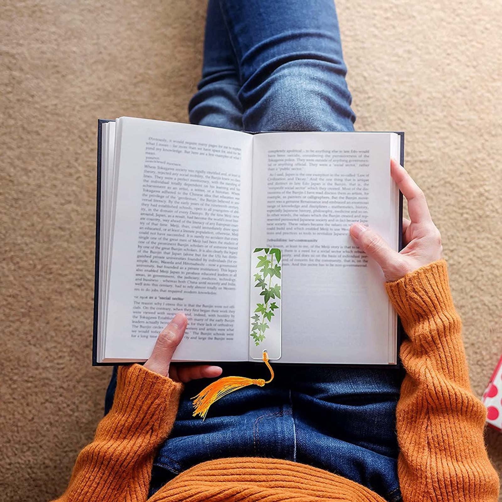 5 Packs Floral PVC Bookmarks 15pcs for Adults, DIY Book Accessories, Gift for Book Lovers, Reading Enthusiasts, Bulk Bookmarks for Journals, Novels, Birthday Party Favors, Unique Bookmark Collection