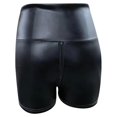 thumbnail image 7 of Shorts for Women Summer Elastic High Waisted Ladies Fashion Sexy Black Pc Leather Crotch Pants Zipper Casual Beach Shorts XS-4XL, 7 of 7